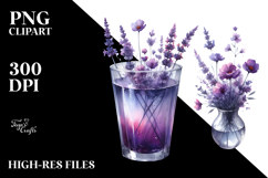 Violet Watercolor Clipart Product Image 2