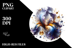 Glossy Iris Sublimation PNG Product Image 2
