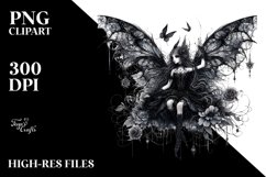 Detailed Gothic Fairy | Sublimation | PNG Clipart Product Image 3