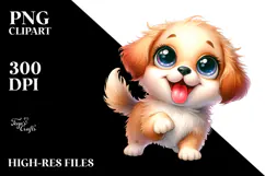 Cute Cartoon Labrador Retriever PNG Product Image 2