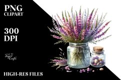 Heather Jar Watercolor Clipart Product Image 3
