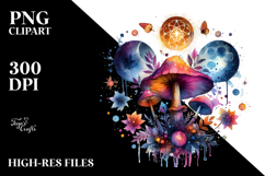Vibrant Mushroom Tarot, Transparent PNG Product Image 2