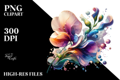 Abstract Sweet Pea Clipart Product Image 2