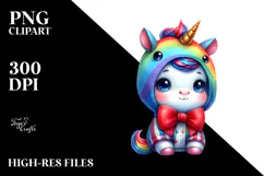 Cute Baby Unicorn Halloween PNG Product Image 2