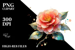Camellia Watercolor, PNG Product Image 2