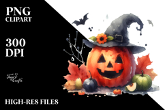 Funny Jack-O&#039;-Lantern Digital Painting, Transparent PNG Product Image 2