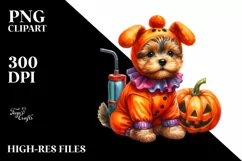 Cute Baby Dog in Halloween Costume | Sublimation | Clipart Product Image 1