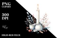 Very Simple Image with Candle, Transparent PNG Product Image 2