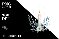 Very Simple Image with Candle, Transparent PNG Product Image 2