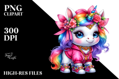 Cute Baby Unicorn PNG Product Image 2