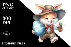 Happy Bunny with Sunglasses PNG Product Image 2