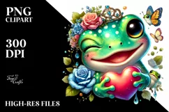 Colorful Baby Frog PNG Product Image 2