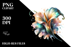 Shiny Calla Lily | Sublimation | Clipart Product Image 2