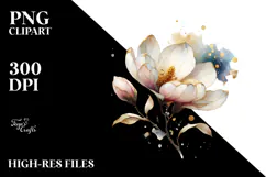 Magnolia Watercolor, PNG Product Image 2