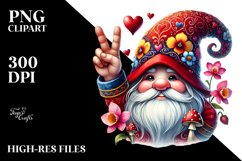 Detailed Valentines Gnome PNG Product Image 2
