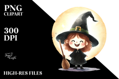 Funny Witch Clipart Product Image 2