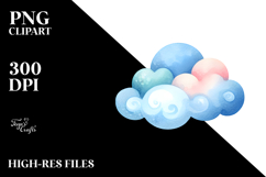 Whimsical Simple Cloud PNG Product Image 2