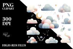 Whimsical Simple Cloud PNG Product Image 2