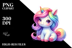 Cute Baby Unicorn Halloween PNG Product Image 2