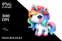 Cute Baby Unicorn Halloween PNG Product Image 2