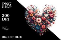 Heart Floral Love Romance Art Digital Painting Product Image 2