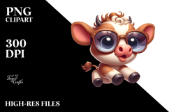 Ridiculously Cute Baby Calf with Oversized Sunglasses Product Image 2