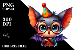 Chibi-Style Bat Boy, Transparent PNG Product Image 2