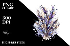 Wooden Stained Lavender Abstract with Metallic Insertions Product Image 3