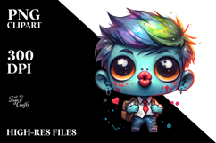 Blowing a Kiss Zombie PNG Product Image 2