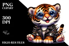Energic Baby Tiger PNG Product Image 2