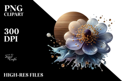 Abstract Anemone PNG Product Image 2