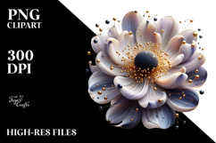 Abstract Anemone PNG Product Image 2