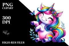 Vibrant Cute Unicorn PNG Product Image 2