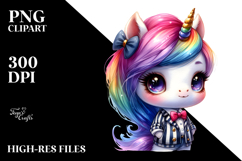 Colorful Baby Unicorn in the Style of PNG Product Image 2