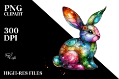 Colorful Bunny PNG Product Image 2