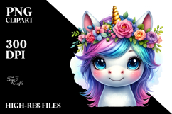 Cute Baby Unicorn with Cool Haircut Product Image 2
