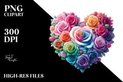 Rose Shaped Heart, Transparent PNG Product Image 2