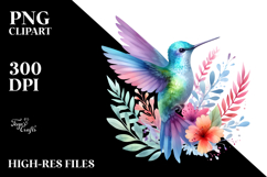 Baby Hummingbird | Watercolor | Sublimation Product Image 2