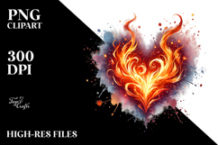 Digital Heart on Fire Product Image 2