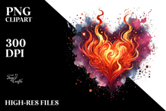 Digital Heart on Fire Product Image 2