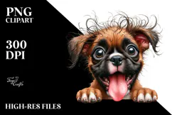 Happy Crazy Fur Baby Boxer PNG Product Image 2
