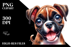 Happy Crazy Fur Baby Boxer PNG Product Image 2