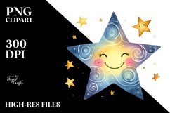 Whimsical Smiling Star PNG Product Image 2