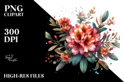 Rhododendron Sublimation Clipart Product Image 2