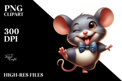 Ridiculously Cute Mouse Dancing, PNG Product Image 2