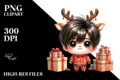 Expressive Baby Japanese Chin PNG Product Image 1