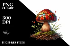 Detailed Wooden Mushroom PNG Product Image 1