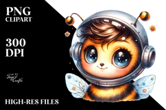 Baby Bee with Cool Haircut PNG Product Image 2