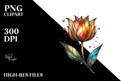 Wooden Tulip Watercolor, PNG Product Image 2