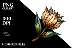 Wooden Tulip Watercolor, PNG Product Image 2